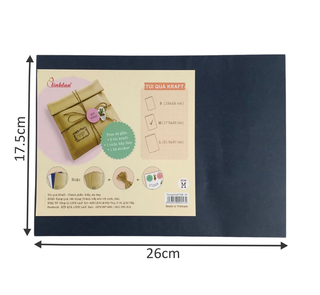 Túi quà Kraft LL