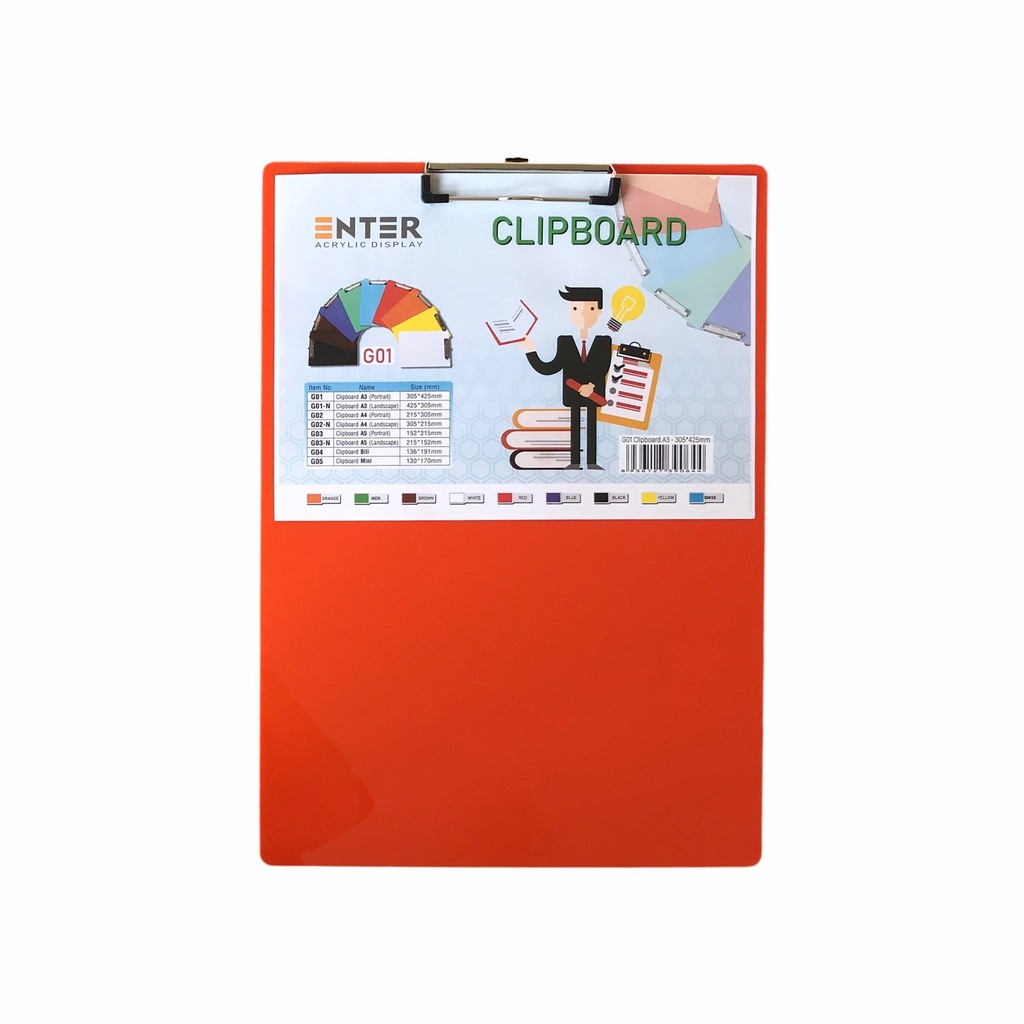 Bìa trình ký mica Enter G01 31.5x43cm A3 đứng (20)