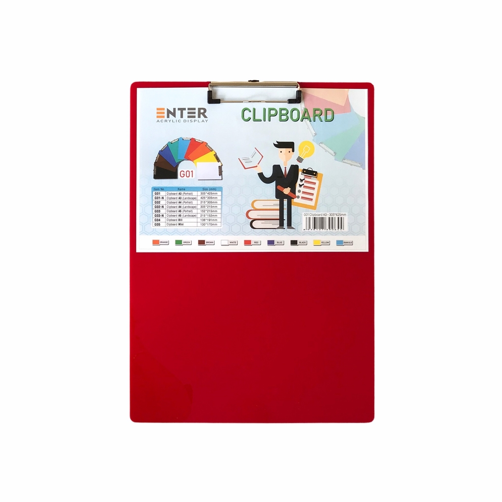 Bìa trình ký mica Enter G01 31.5x43cm A3 đứng (20)