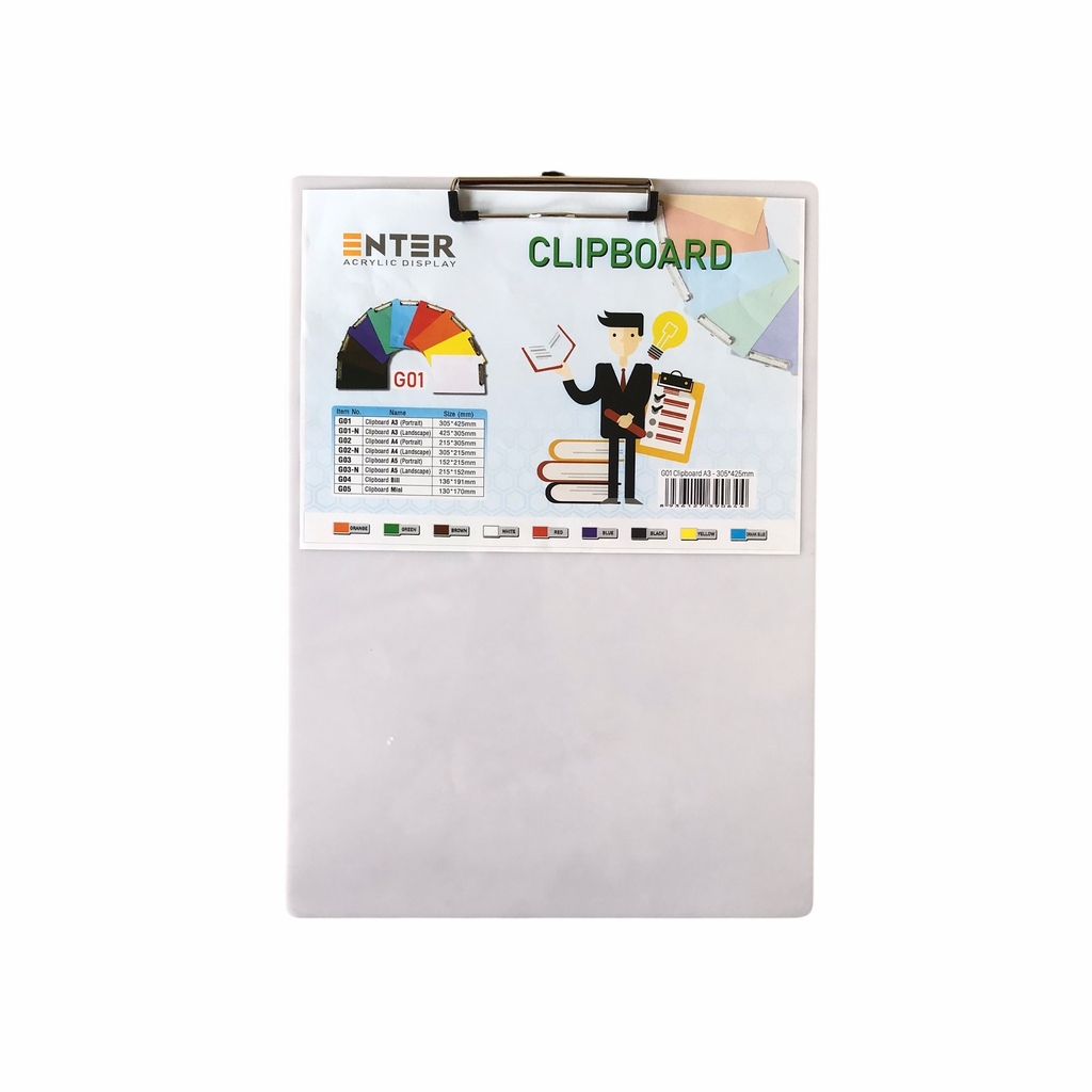 Bìa trình ký mica Enter G01 31.5x43cm A3 đứng (20)