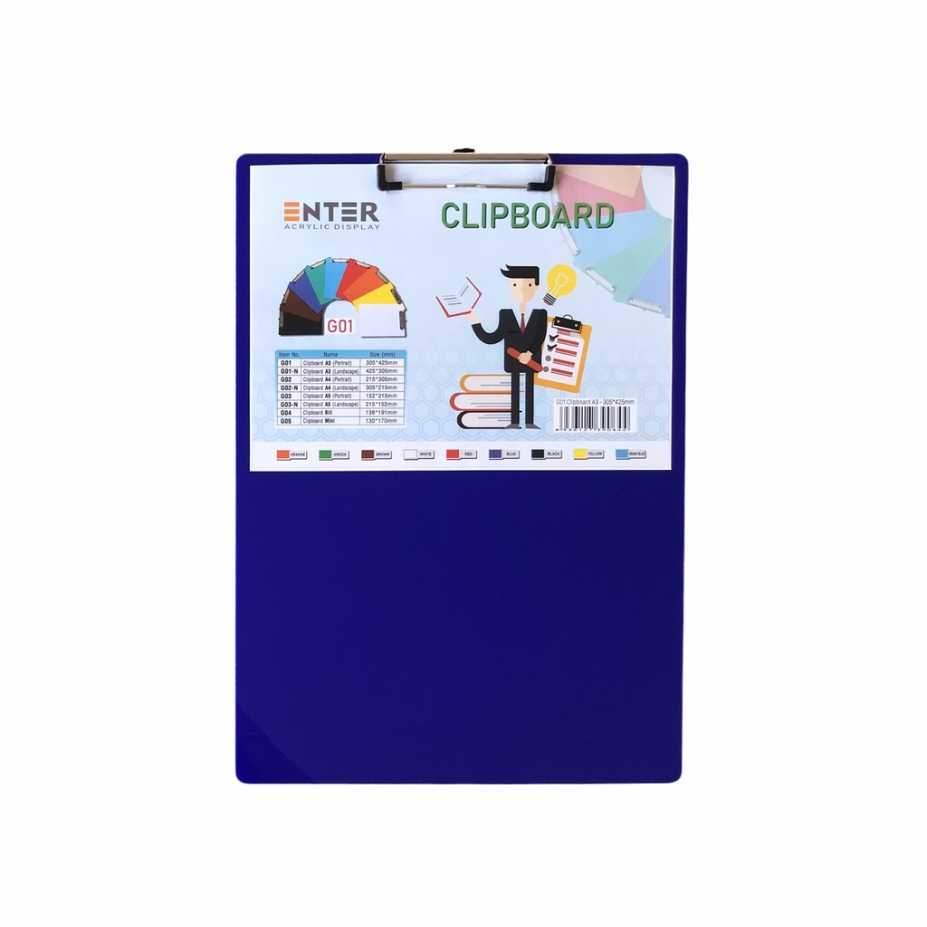 Bìa trình ký mica Enter G01 31.5x43cm A3 đứng (20)