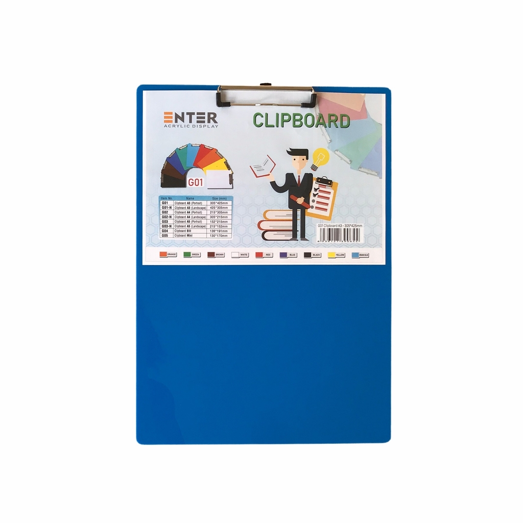 Bìa trình ký mica Enter G01 31.5x43cm A3 đứng (20)