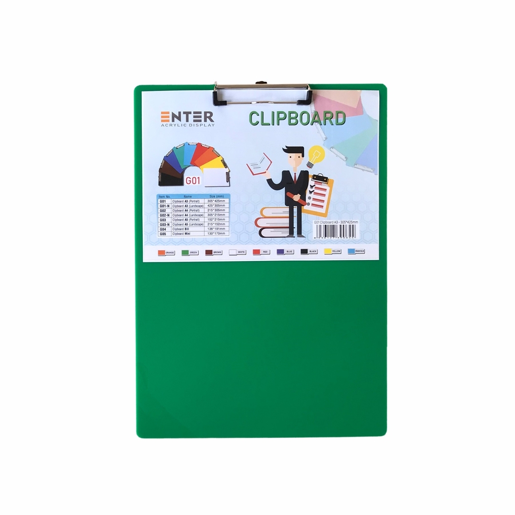 Bìa trình ký mica Enter G01 31.5x43cm A3 đứng (20)