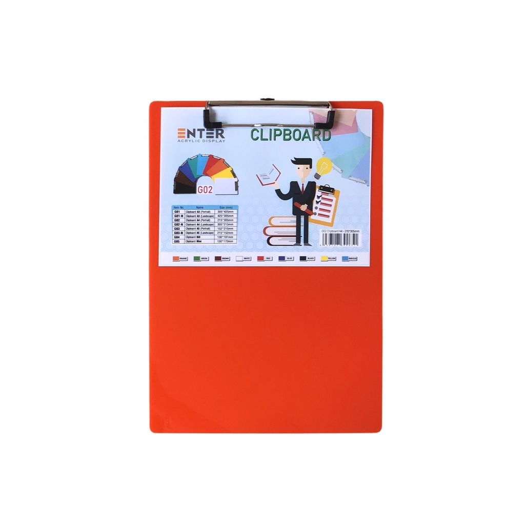 Bìa trình ký mica Enter G02 21.5x31.5cm A4 đứng (20)