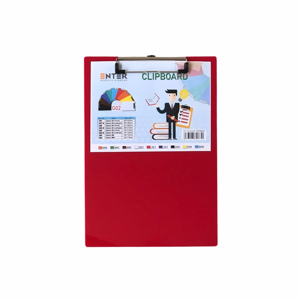 Bìa trình ký mica Enter G02 21.5x31.5cm A4 đứng (20)