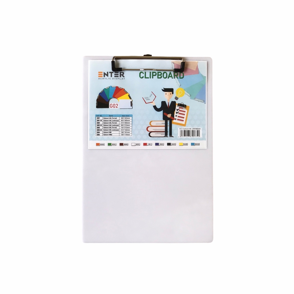 Bìa trình ký mica Enter G02 21.5x31.5cm A4 đứng (20)