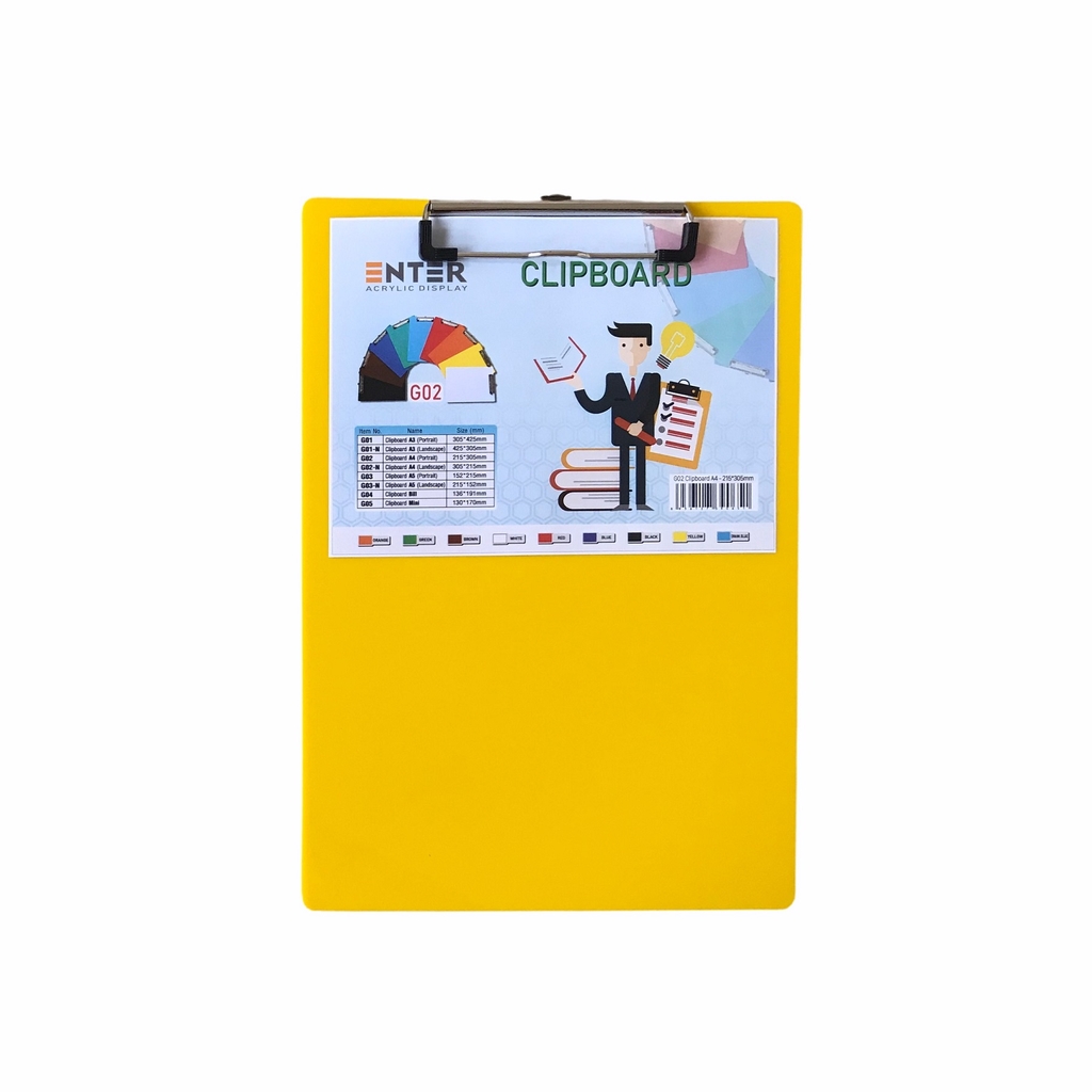 Bìa trình ký mica Enter G02 21.5x31.5cm A4 đứng (20)