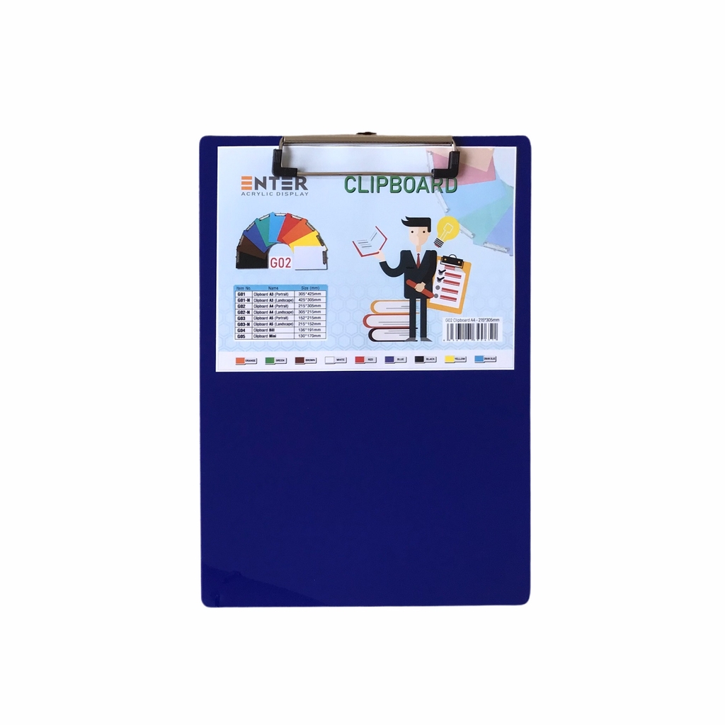 Bìa trình ký mica Enter G02 21.5x31.5cm A4 đứng (20)