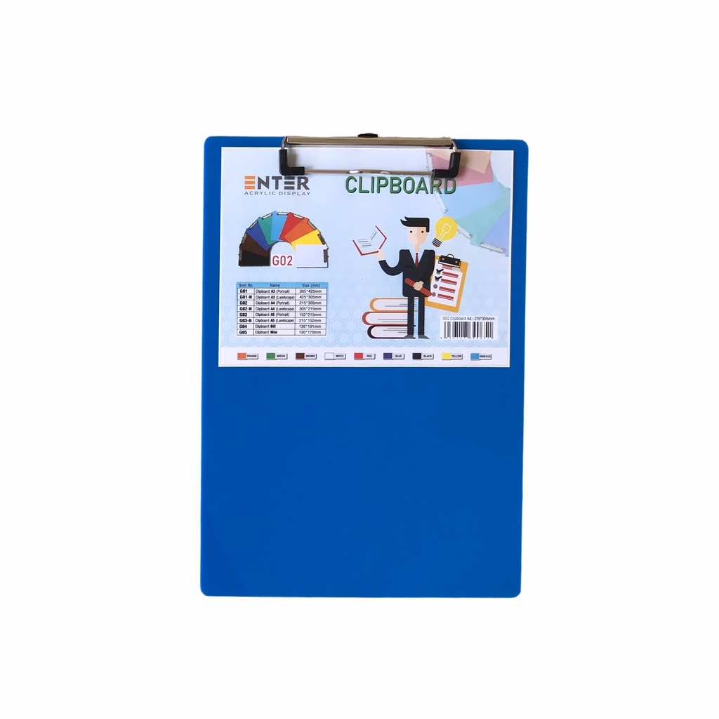 Bìa trình ký mica Enter G02 21.5x31.5cm A4 đứng (20)