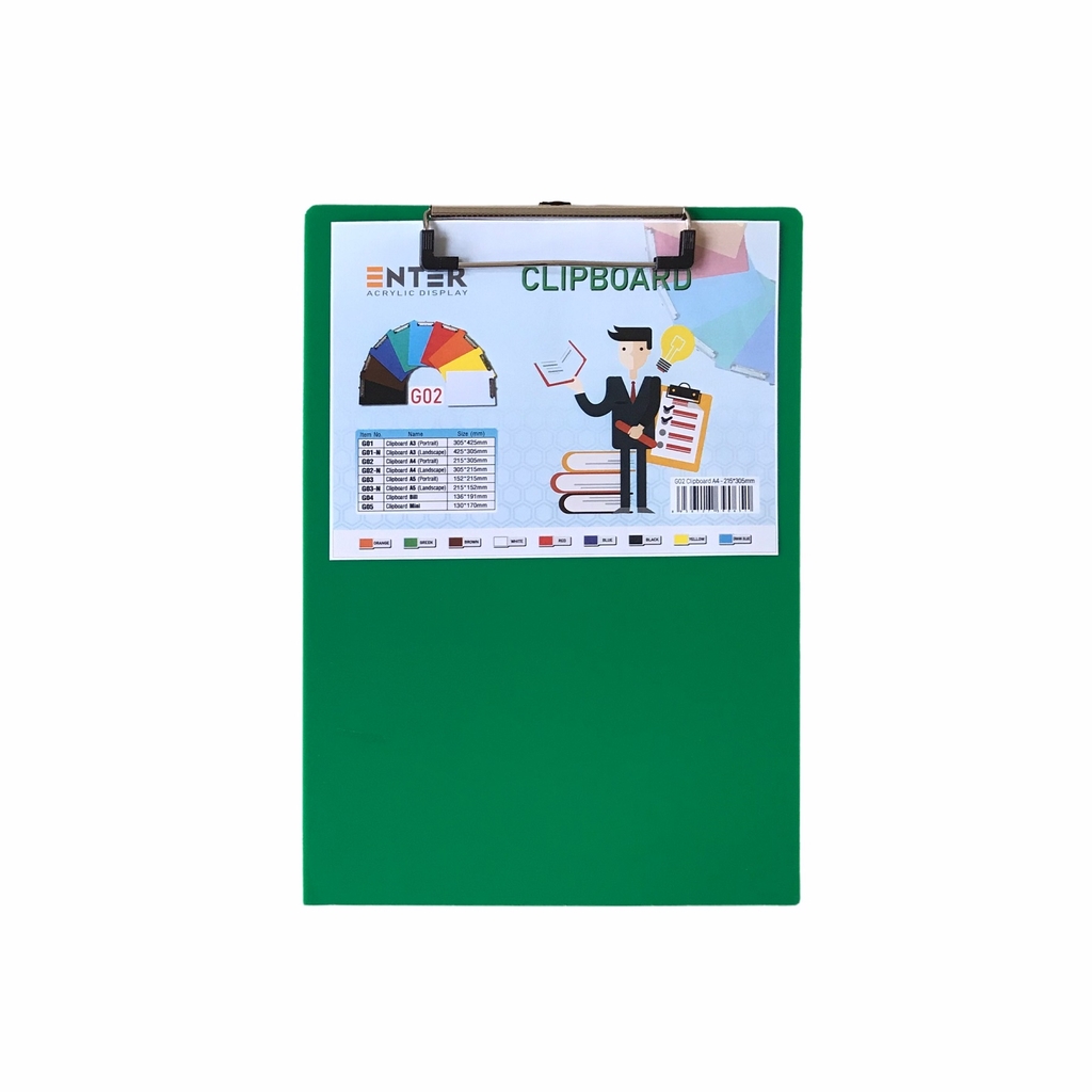 Bìa trình ký mica Enter G02 21.5x31.5cm A4 đứng (20)