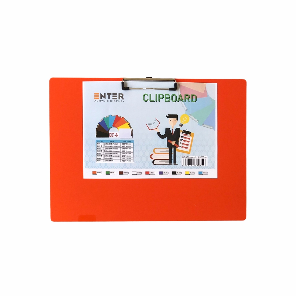 Bìa trình ký mica Enter G01-N 43x31.5cm A3 ngang (20)