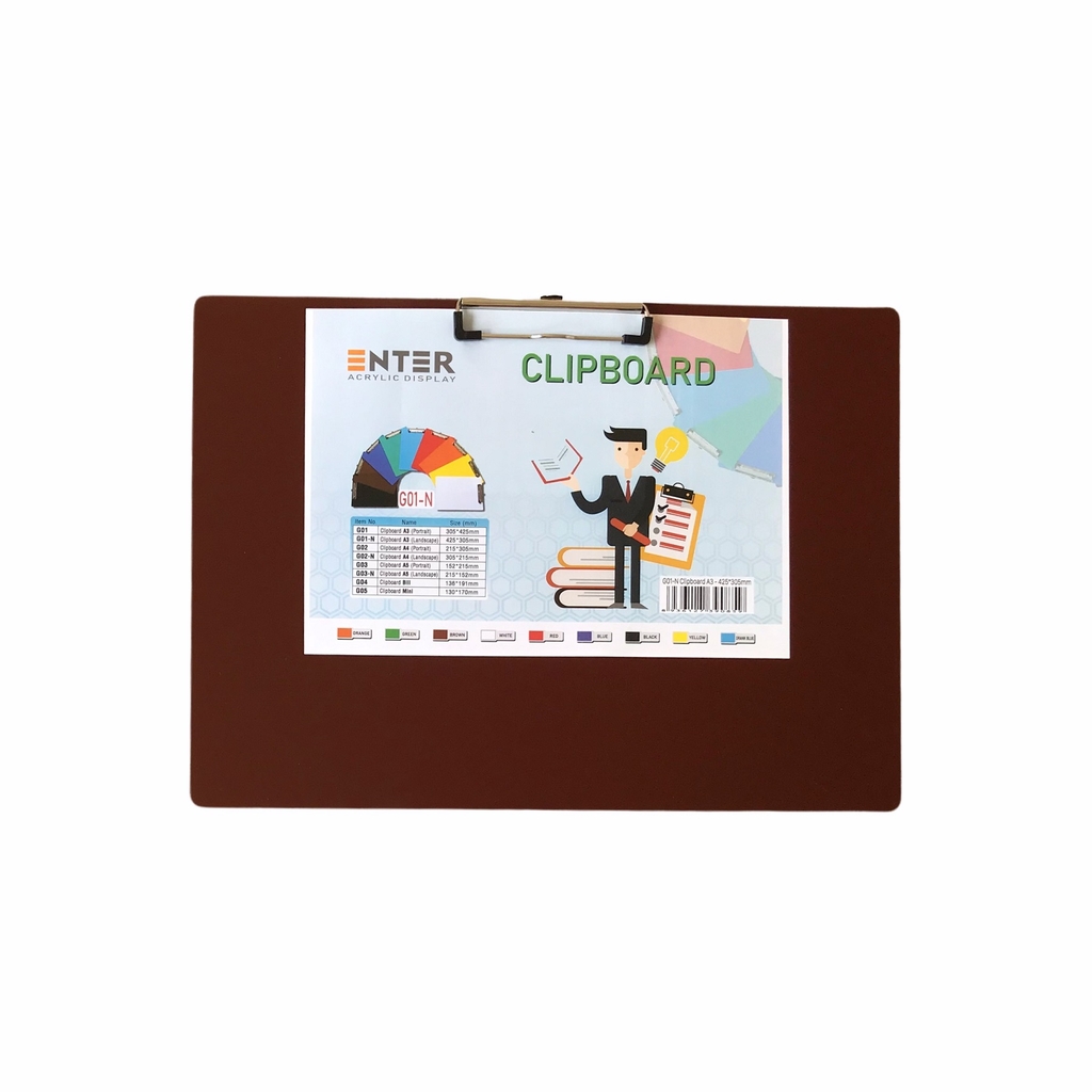 Bìa trình ký mica Enter G01-N 43x31.5cm A3 ngang (20)