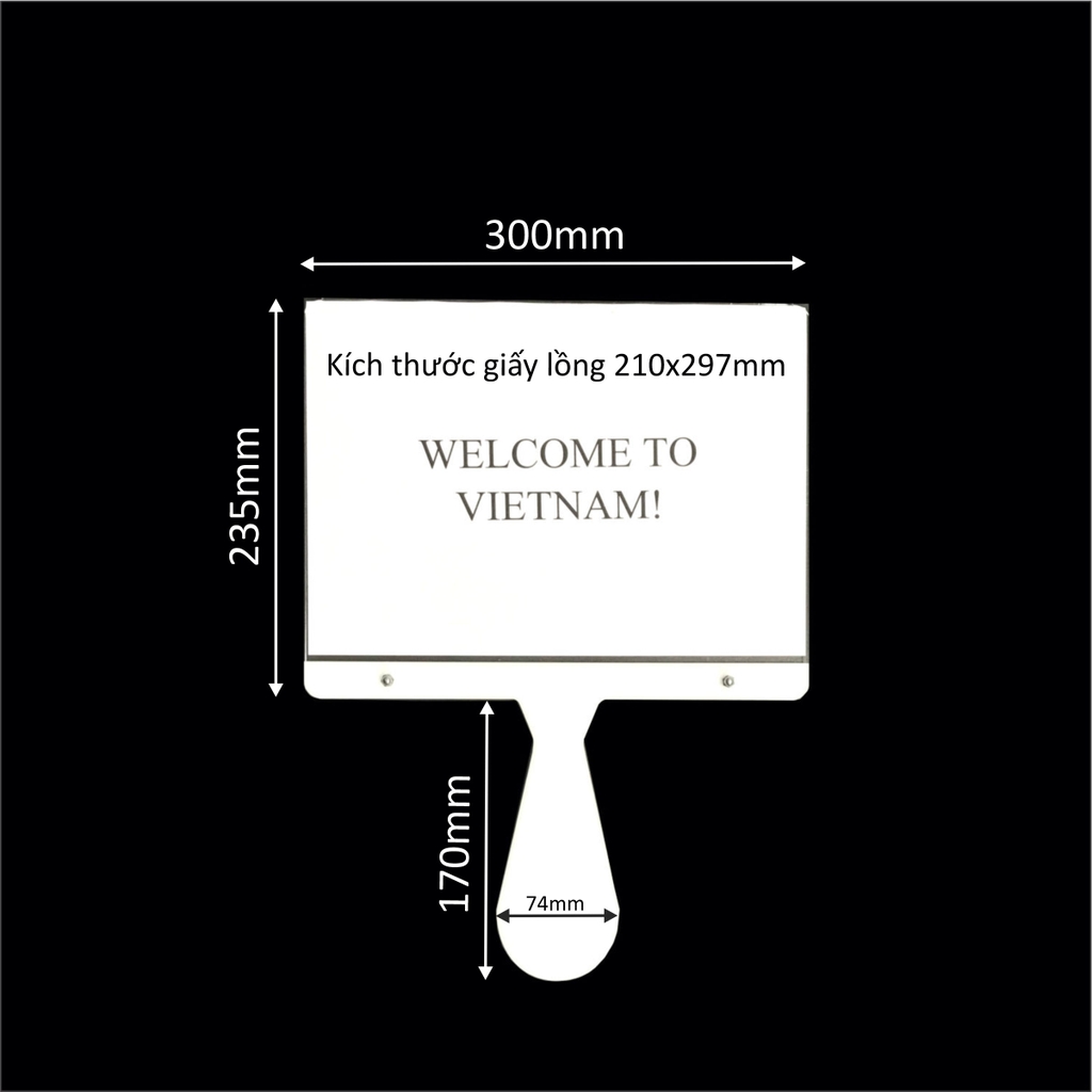 Bảng thông tin mica có tay cầm Enter J01 / J02 (10)