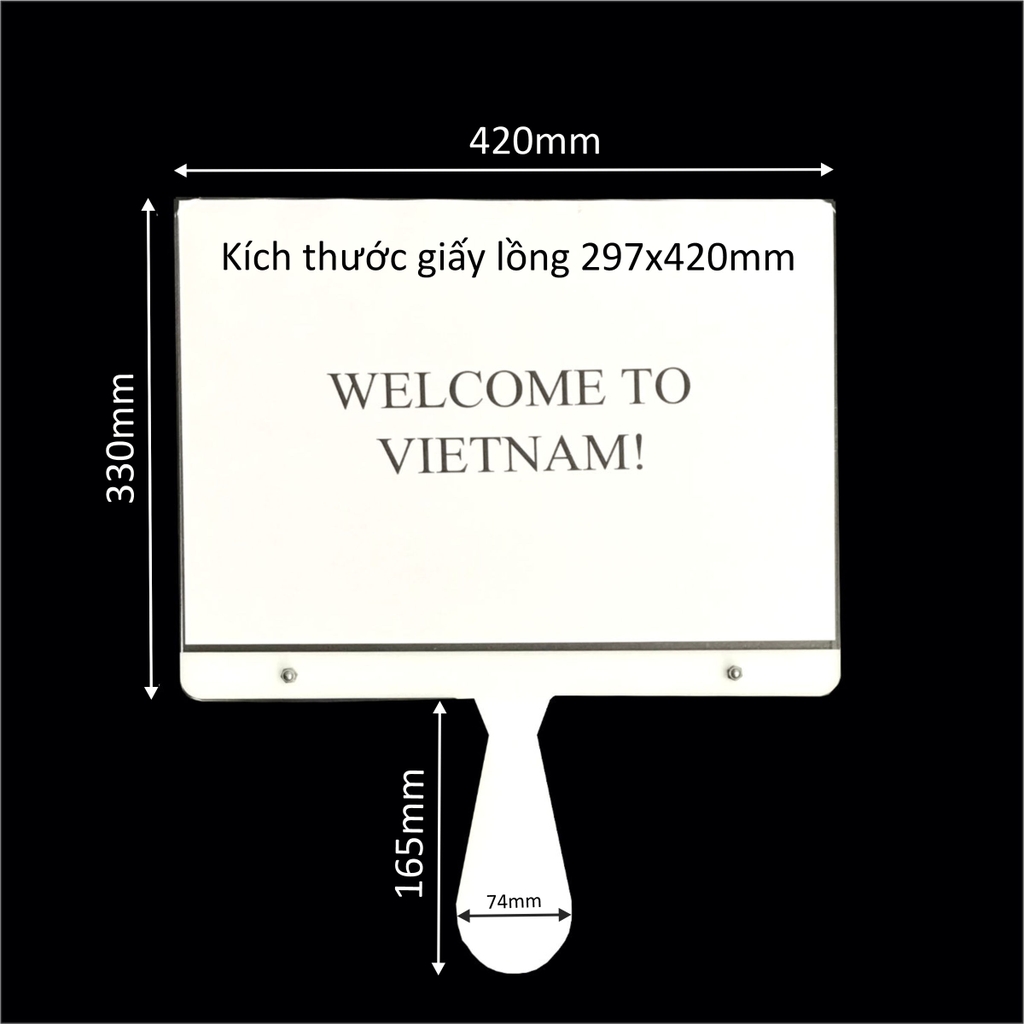 Bảng thông tin mica có tay cầm Enter J01 / J02 (10)