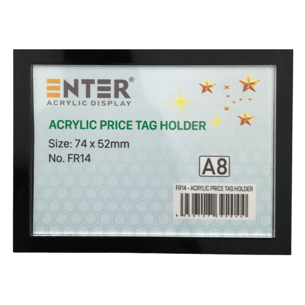 Bảng thông tin mica Enter FR14 74x52mm A8