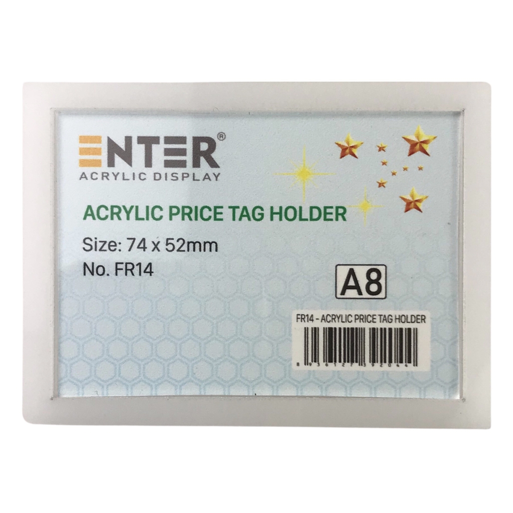 Bảng thông tin mica Enter FR14 74x52mm A8