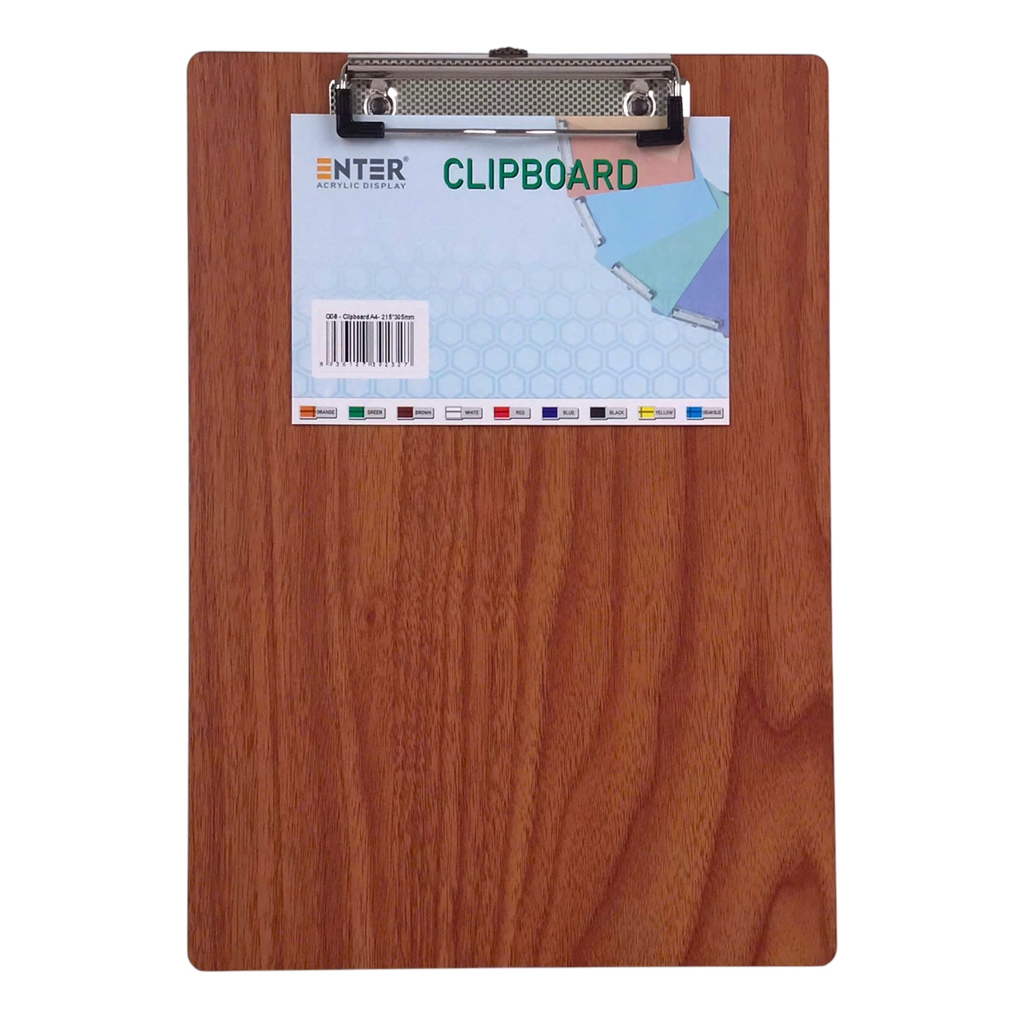 Bìa trình ký gỗ Enter G08 21.5x31.5cm A4 đứng (20)