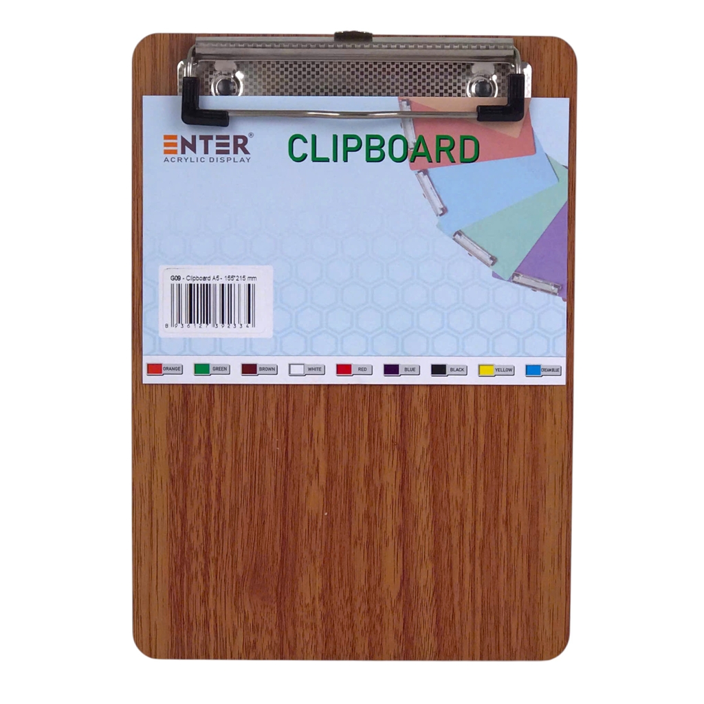 Bìa trình ký gỗ Enter G09 16.5x21.5cm A5 đứng (20)