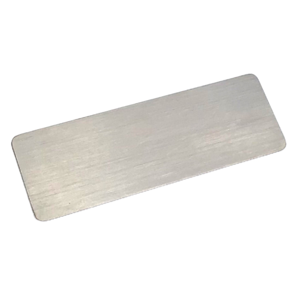 Phôi thẻ tên inox Enter BT046 / BT047 60x20mm trắng xước (10,50)
