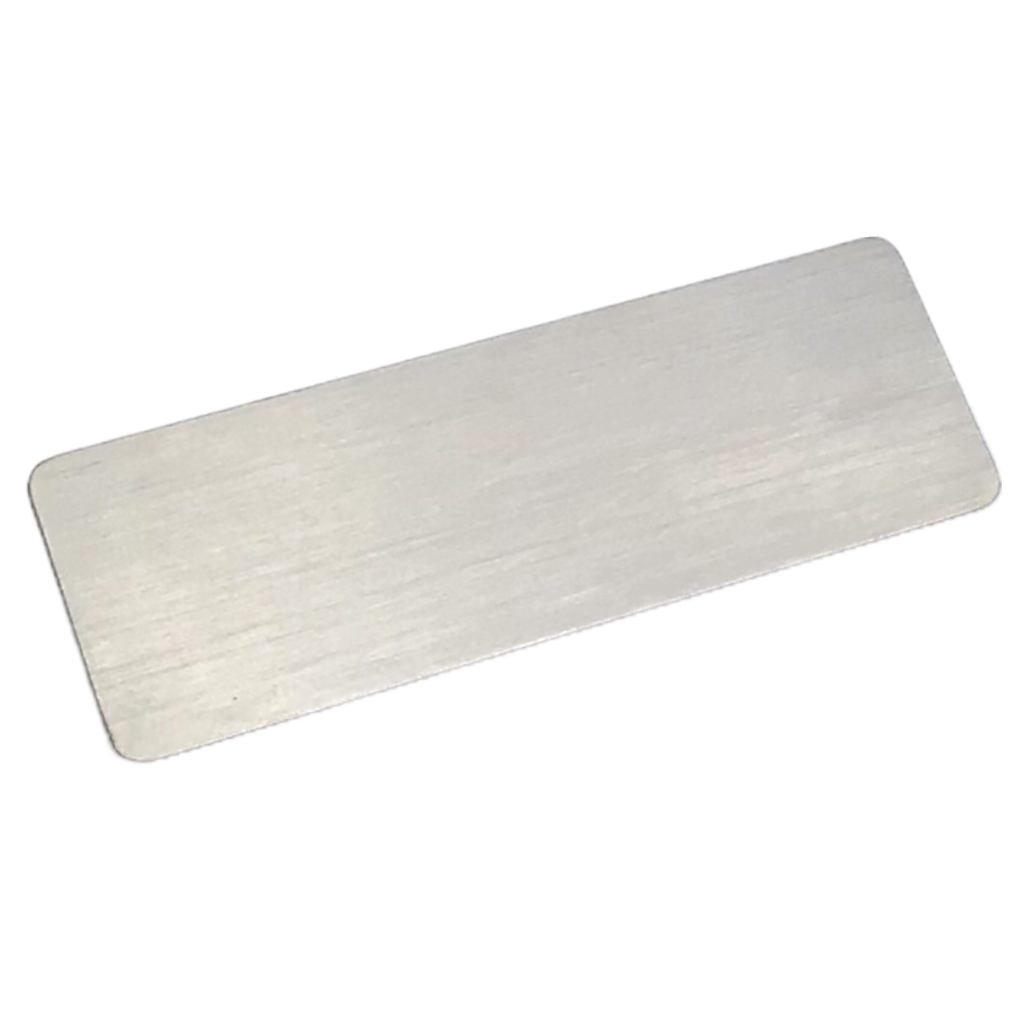Phôi thẻ tên inox Enter BT046 / BT047 60x20mm trắng xước (10,50)