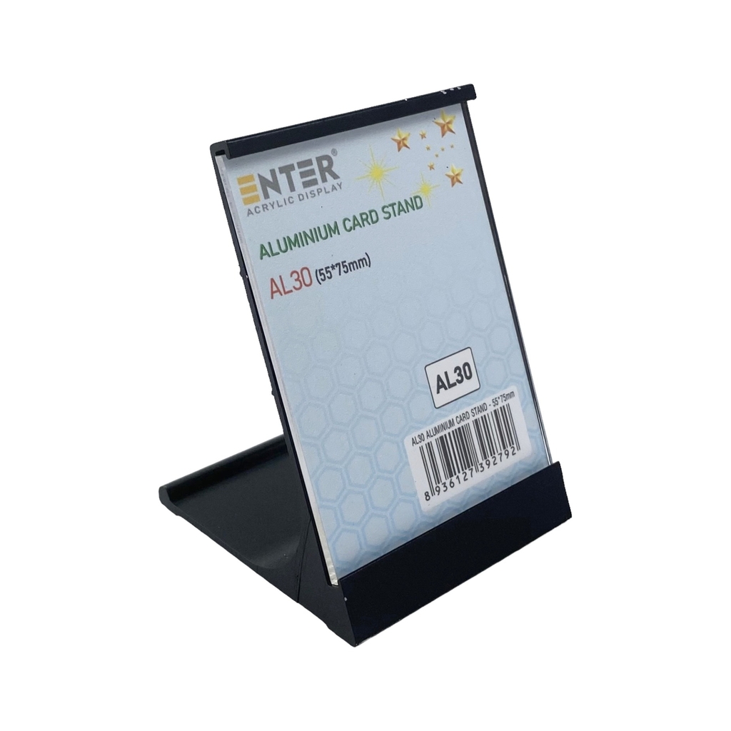 Bảng thông tin để bàn nhôm Enter AL30 55x75mm, Khung thông tin sản phẩm, Khung bảng giá, Kệ trưng bày để bàn (20)