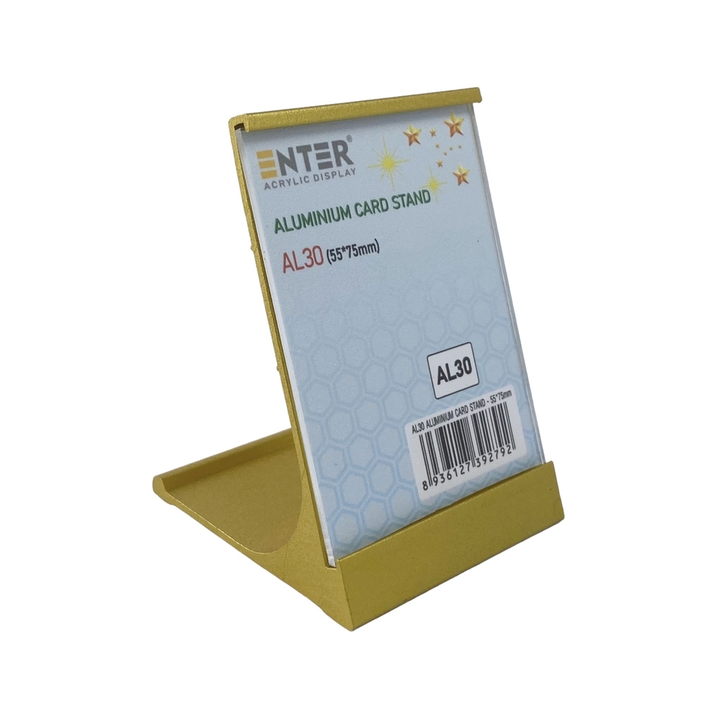 Bảng thông tin để bàn nhôm Enter AL30 55x75mm, Khung thông tin sản phẩm, Khung bảng giá, Kệ trưng bày để bàn (20)