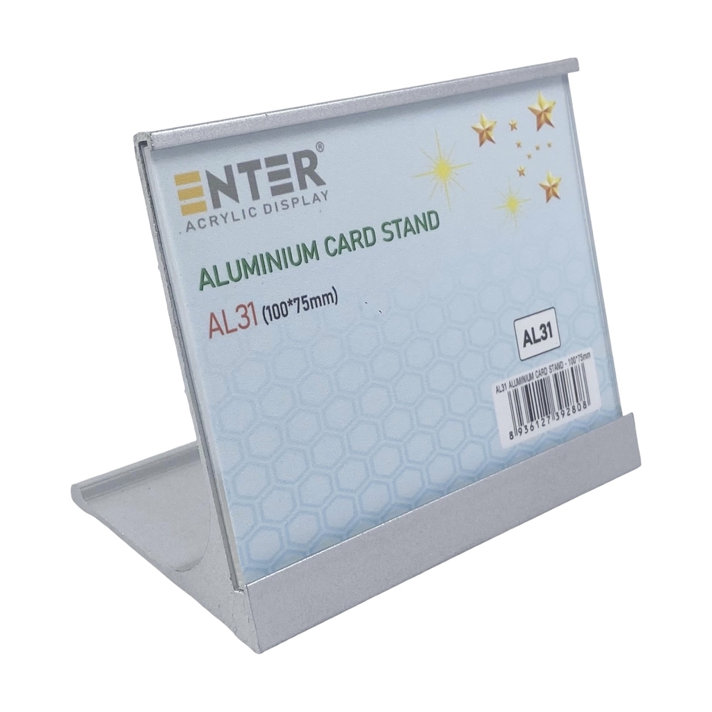 Bảng thông tin để bàn nhôm Enter AL31 100x75mm, Khung thông tin sản phẩm, Khung bảng giá, Kệ trưng bày để bàn (20)