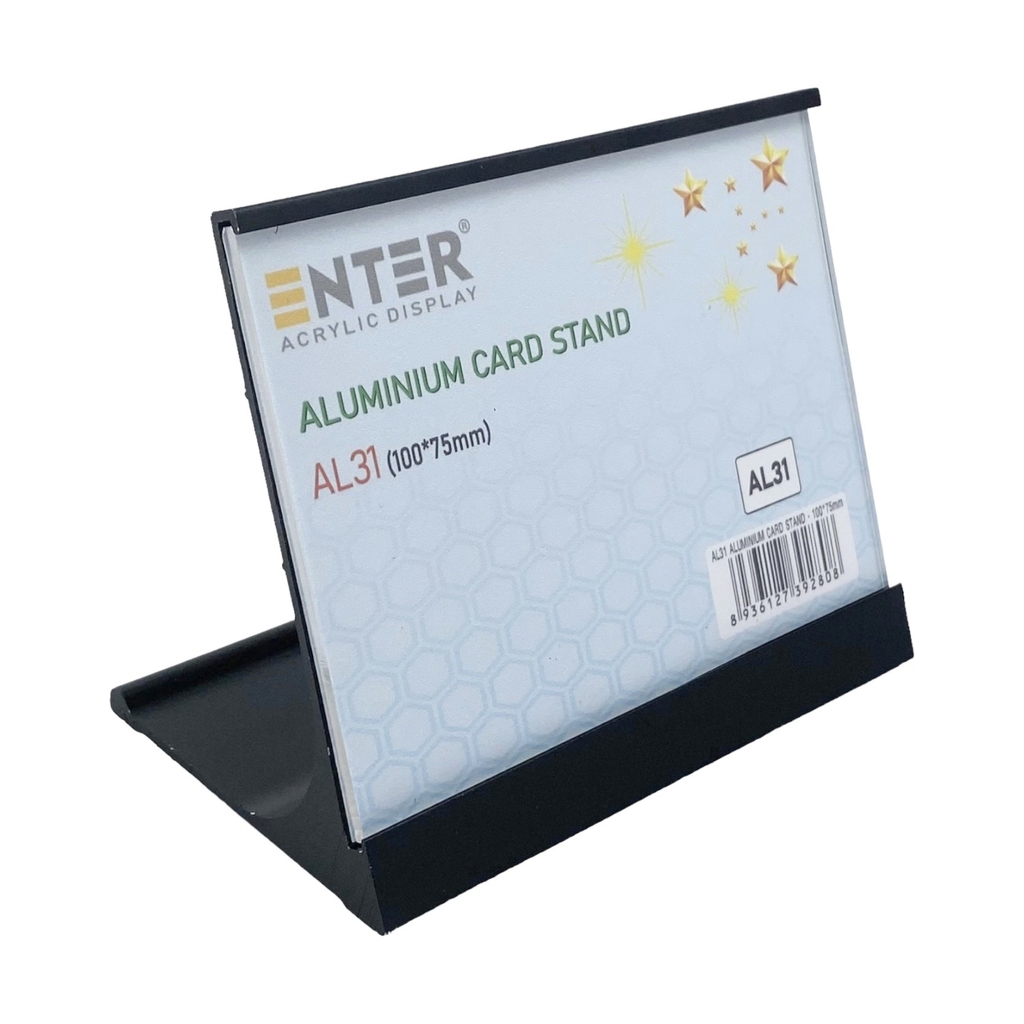 Bảng thông tin để bàn nhôm Enter AL31 100x75mm, Khung thông tin sản phẩm, Khung bảng giá, Kệ trưng bày để bàn (20)