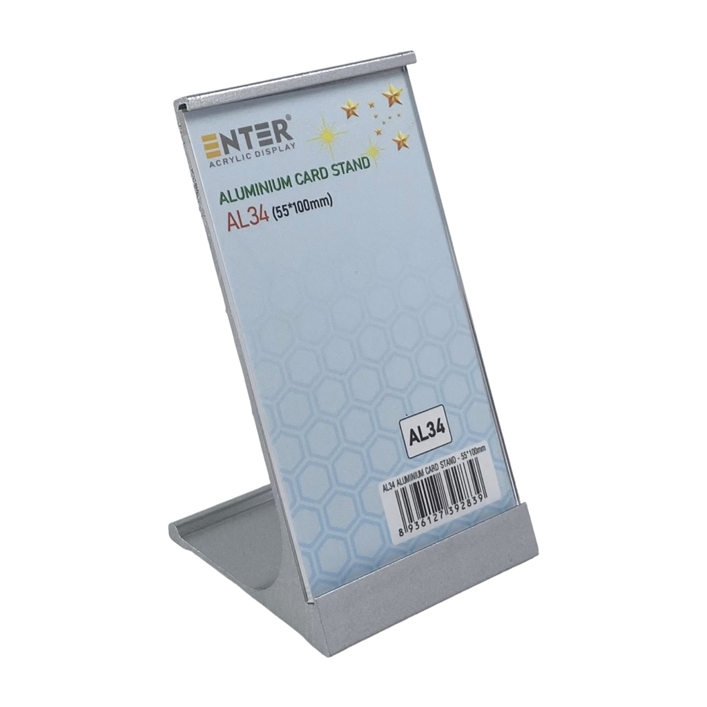 Bảng thông tin để bàn nhôm Enter AL34 55x100mm, Khung thông tin sản phẩm, Khung bảng giá, Kệ trưng bày để bàn (20)