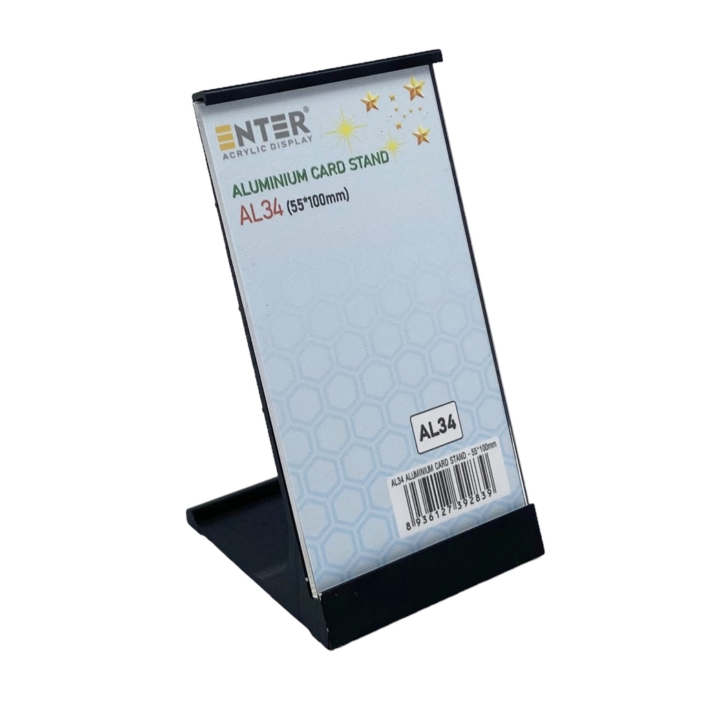 Bảng thông tin để bàn nhôm Enter AL34 55x100mm, Khung thông tin sản phẩm, Khung bảng giá, Kệ trưng bày để bàn (20)