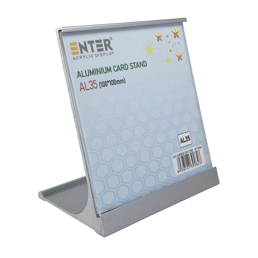 Bảng thông tin để bàn nhôm Enter AL35 100x100mm, Khung thông tin sản phẩm, Khung bảng giá, Kệ trưng bày để bàn (20)