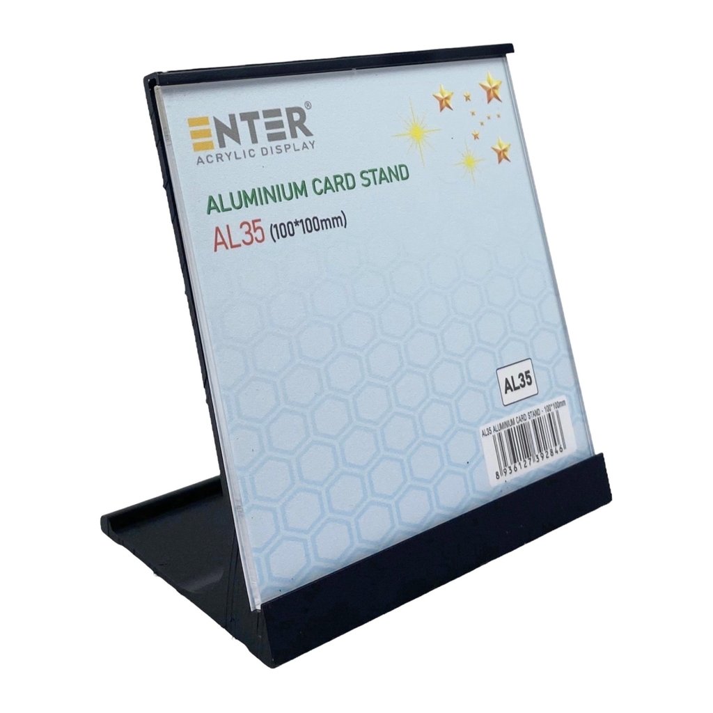 Bảng thông tin để bàn nhôm Enter AL35 100x100mm, Khung thông tin sản phẩm, Khung bảng giá, Kệ trưng bày để bàn (20)
