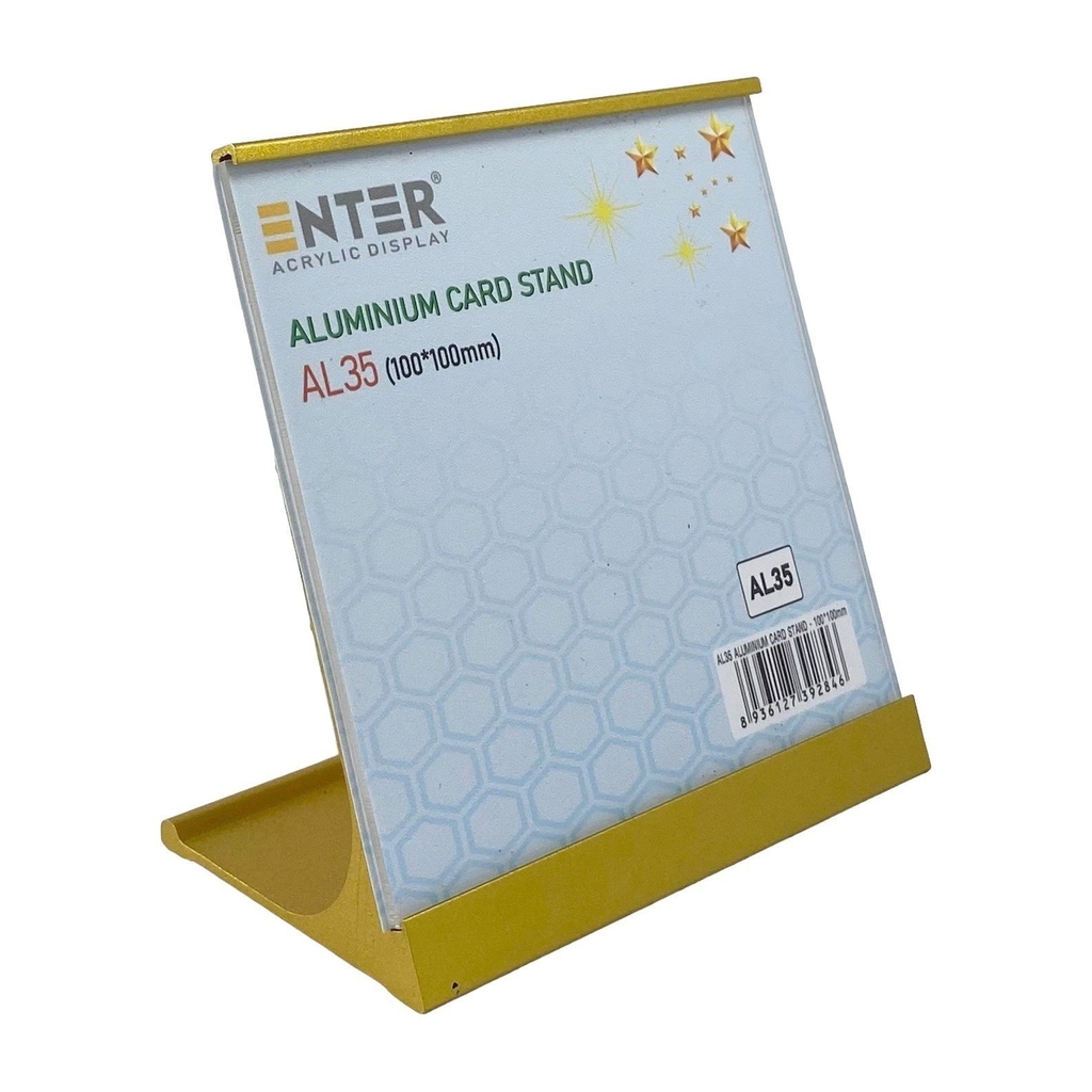 Bảng thông tin để bàn nhôm Enter AL35 100x100mm, Khung thông tin sản phẩm, Khung bảng giá, Kệ trưng bày để bàn (20)