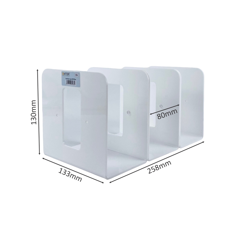 Giá đỡ tài liệu 3 ngăn mica Enter D06 258x133x130mm