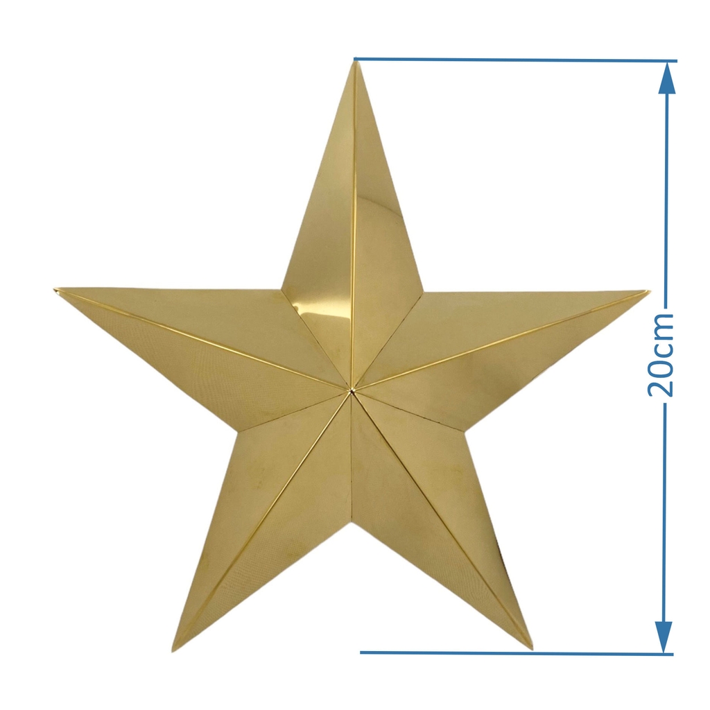 Ngôi sao inox vàng 0.8mm NSI15 / NSI20 / NSI30 / NSI40 / NSI50
