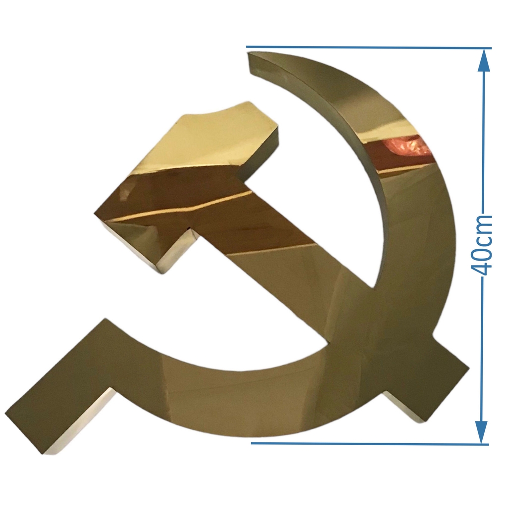 Búa liềm inox vàng 0.8mm BLI20 / BLI30 / BLI40 / BLI50