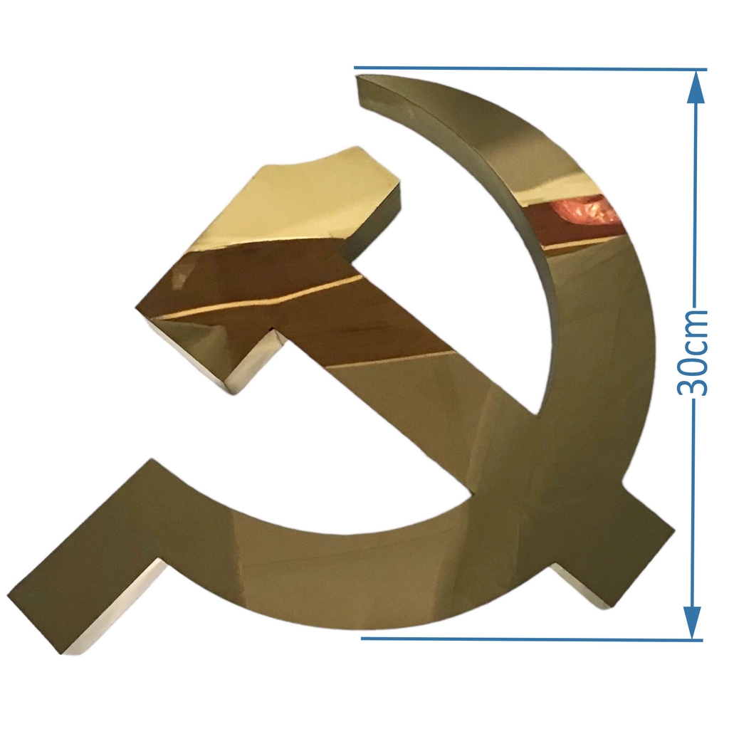 Búa liềm inox vàng 0.8mm BLI20 / BLI30 / BLI40 / BLI50