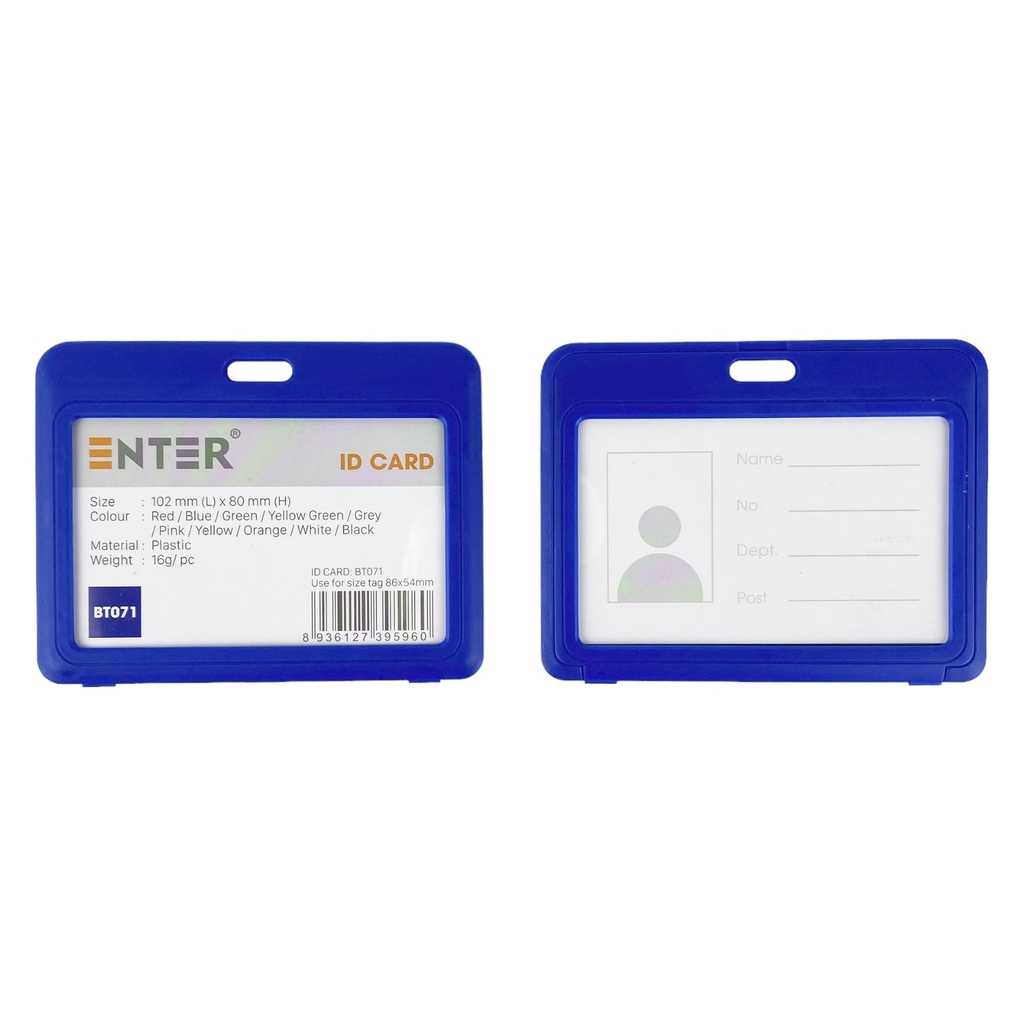 Bao đựng thẻ Enter BT071 86x54mm 2 mặt ngang