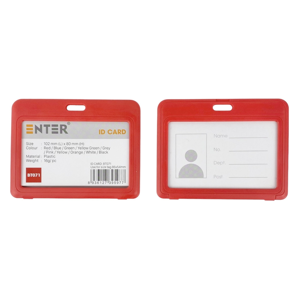 Bao đựng thẻ Enter BT071 86x54mm 2 mặt ngang
