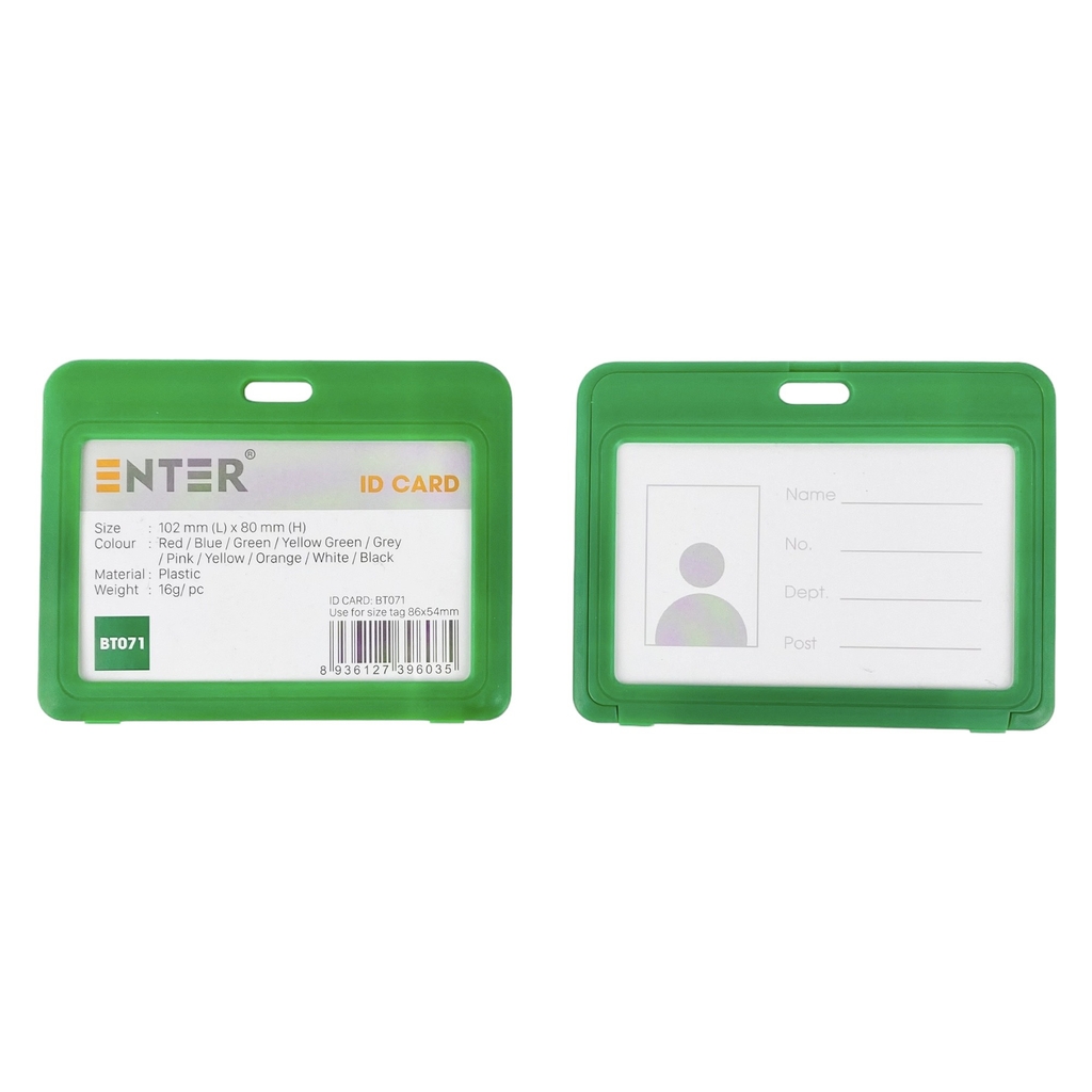 Bao đựng thẻ Enter BT071 86x54mm 2 mặt ngang