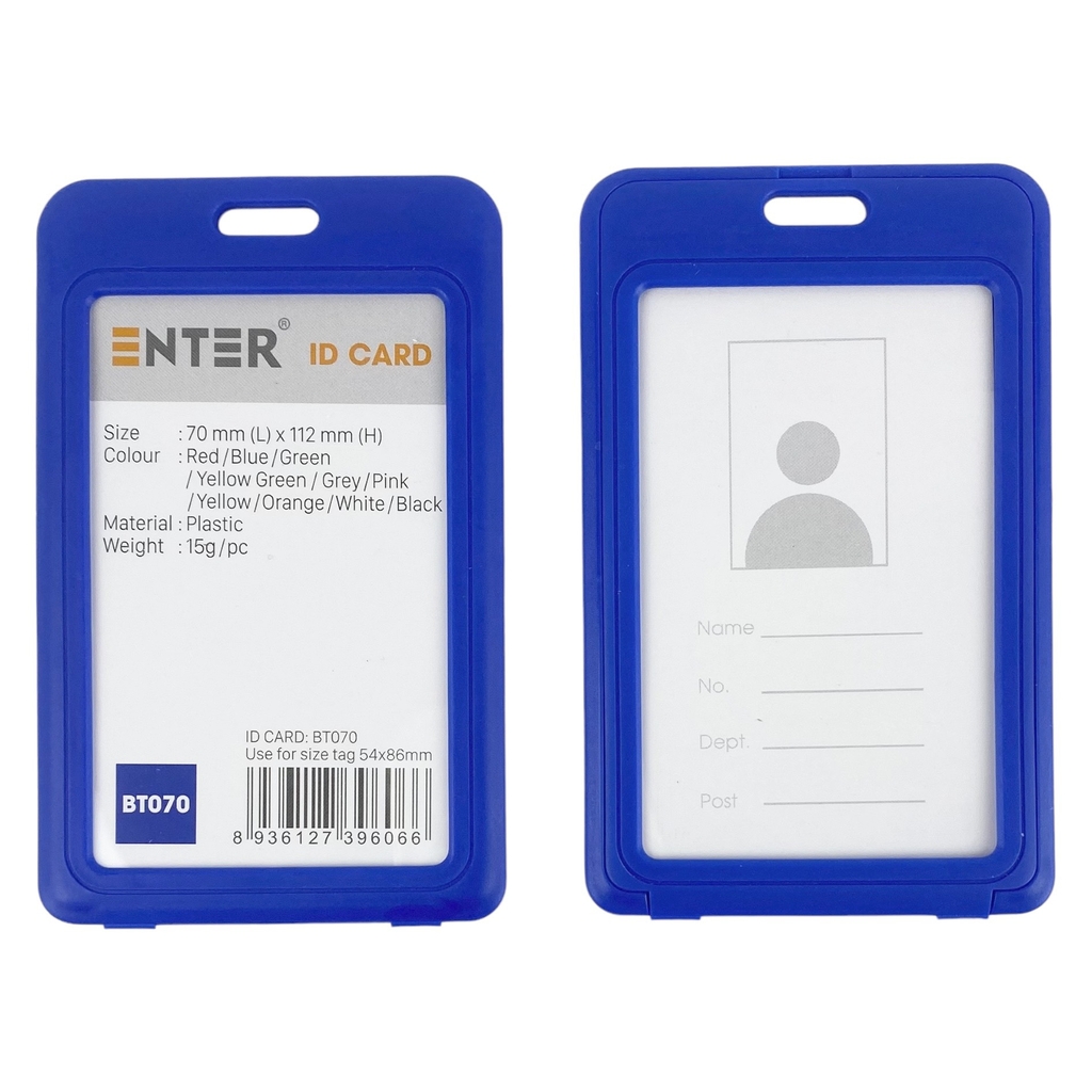Bao đựng thẻ Enter BT070 54x86mm 2 mặt đứng