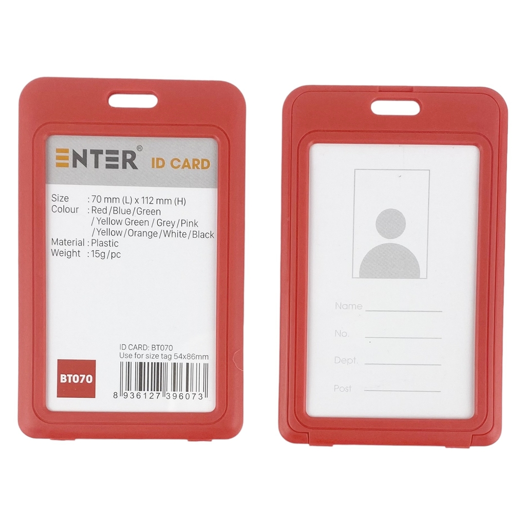 Bao đựng thẻ Enter BT070 54x86mm 2 mặt đứng