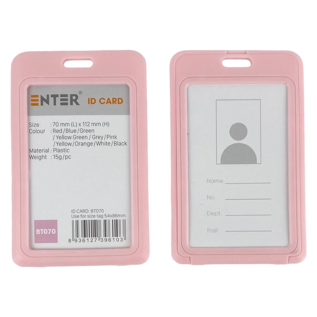 Bao đựng thẻ Enter BT070 54x86mm 2 mặt đứng