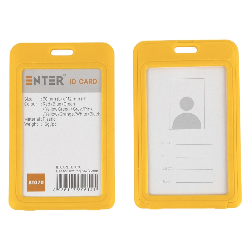 Bao đựng thẻ Enter BT070 54x86mm 2 mặt đứng