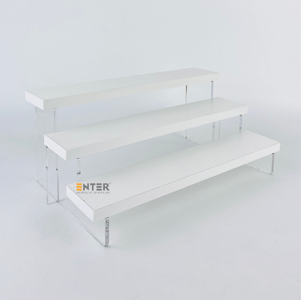 Kệ trưng bày Enter TB313 3 tầng 300x168x123mm, Kệ bậc thang để bàn, Kệ trưng bày nước hoa, mô hình