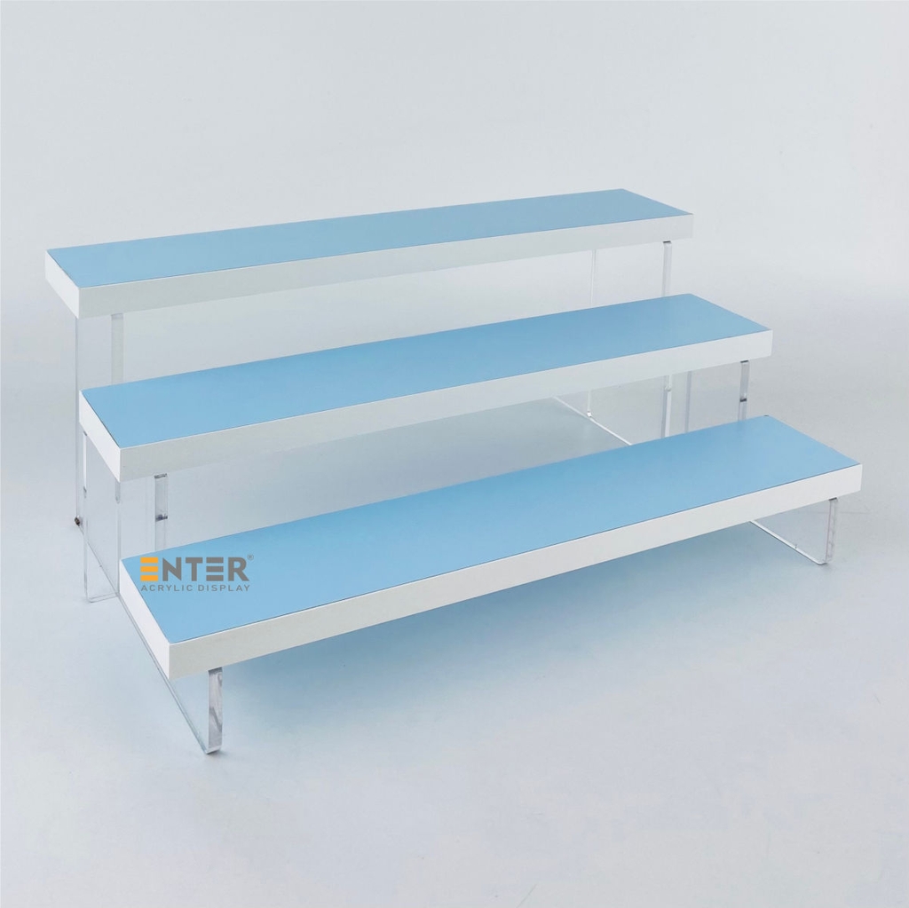 Kệ trưng bày Enter TB313 3 tầng 300x168x123mm, Kệ bậc thang để bàn, Kệ trưng bày nước hoa, mô hình