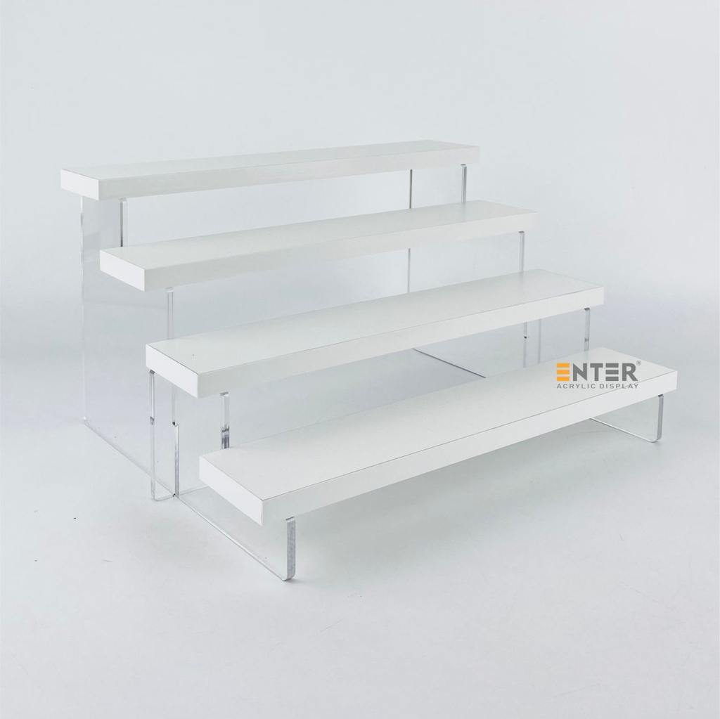 Kệ trưng bày Enter TB413 4 tầng 300x224x163mm, Kệ bậc thang để bàn, Kệ trưng bày nước hoa, mô hình