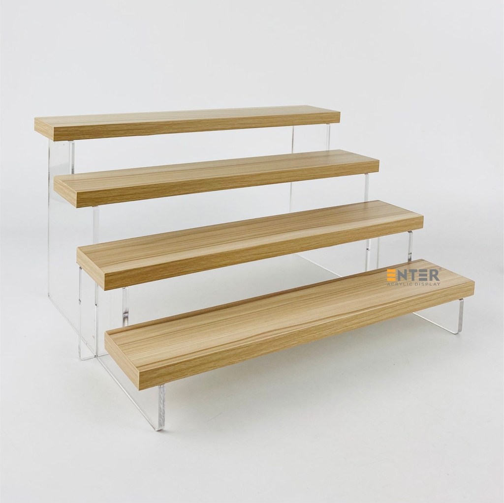 Kệ trưng bày Enter TB413 4 tầng 300x224x163mm, Kệ bậc thang để bàn, Kệ trưng bày nước hoa, mô hình