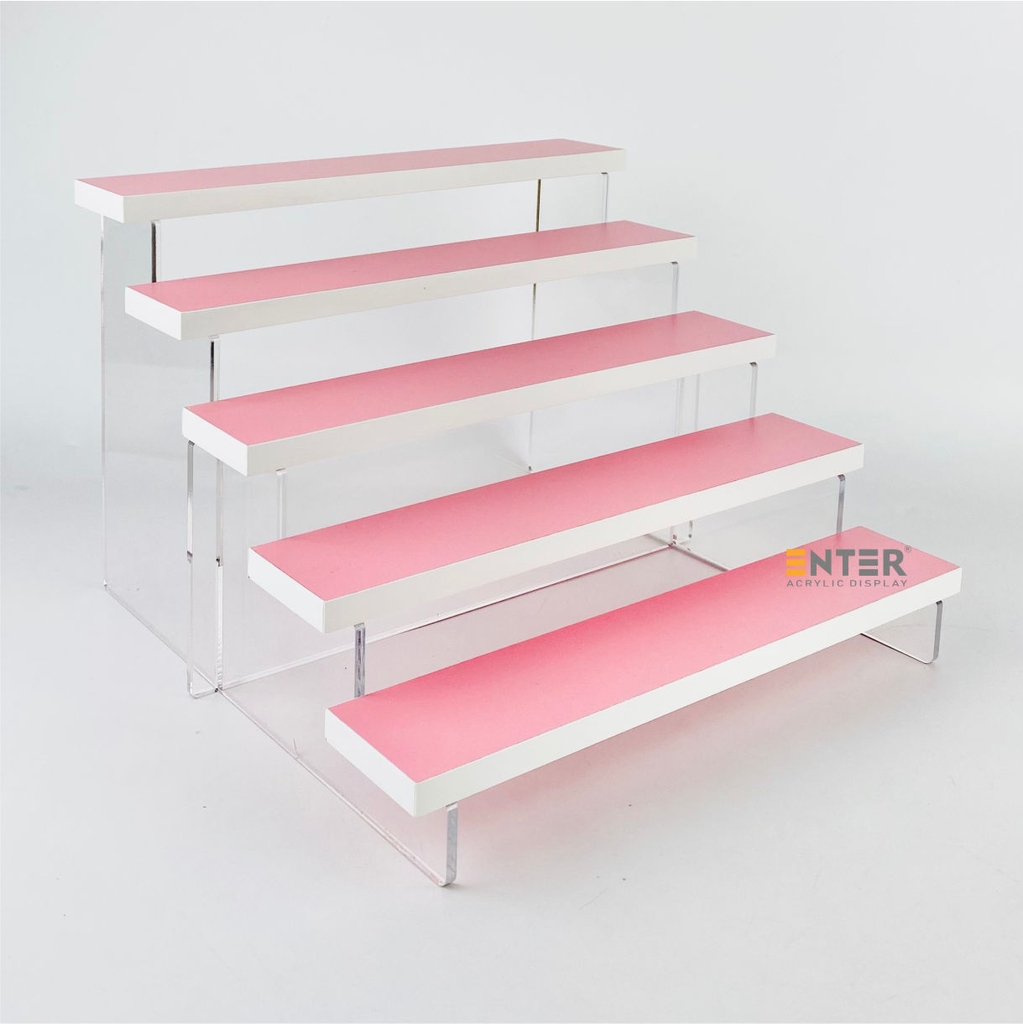 Kệ trưng bày Enter TB513 5 tầng 300x280x203mm, Kệ bậc thang để bàn, Kệ trưng bày nước hoa, mô hình