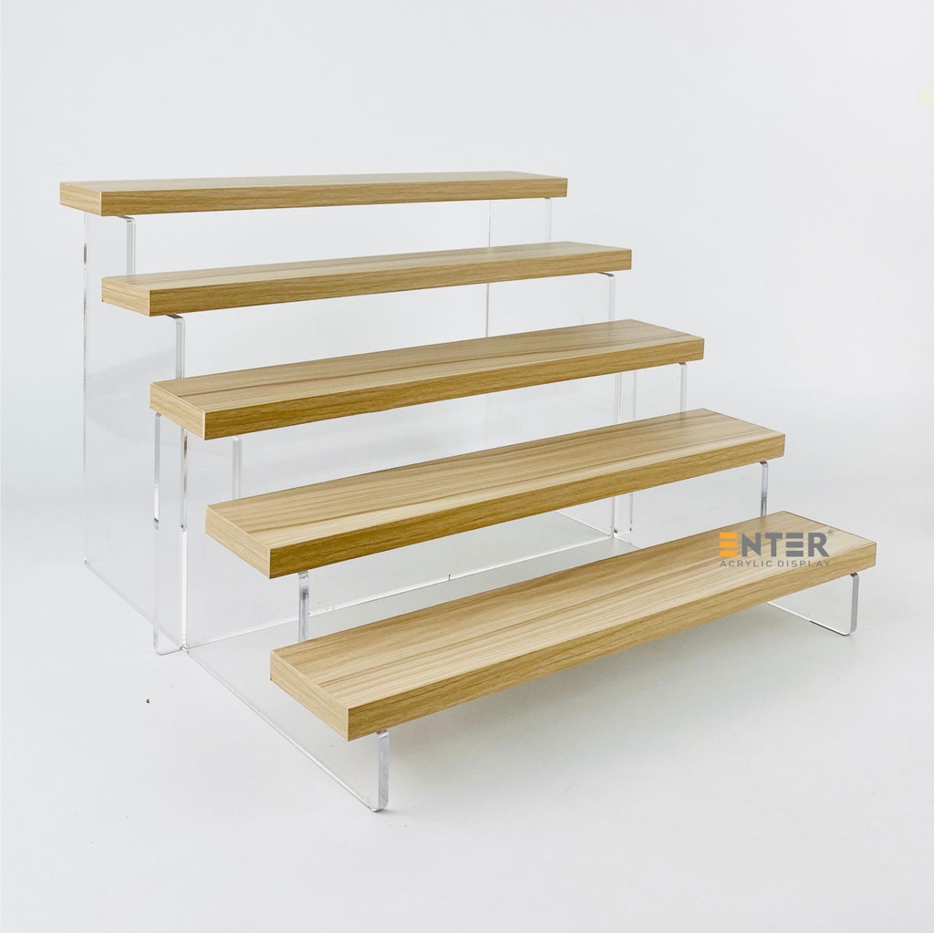 Kệ trưng bày Enter TB513 5 tầng 300x280x203mm, Kệ bậc thang để bàn, Kệ trưng bày nước hoa, mô hình